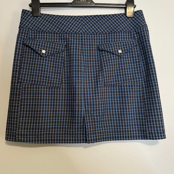 Jofit Blue Plaid Athletic Skort 10 Golf Tennis - Picture 5 of 5